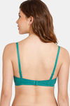 Rosaline Padded Non-Wired 3/4th Coverage T-Shirt Bra - Harbor Blue — thumbnail 2